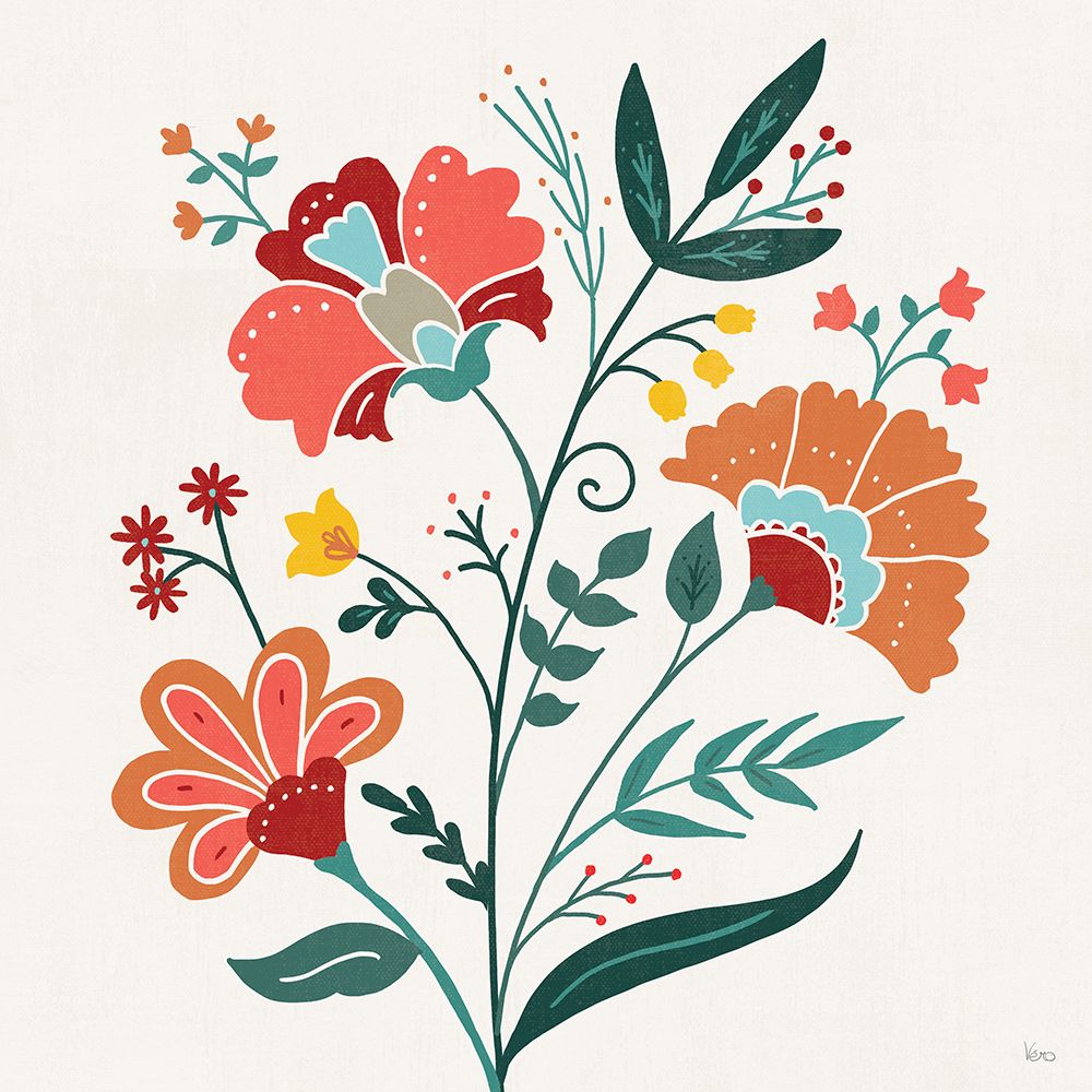 Floral Style II art print by Veronique Charron for $57.95 CAD