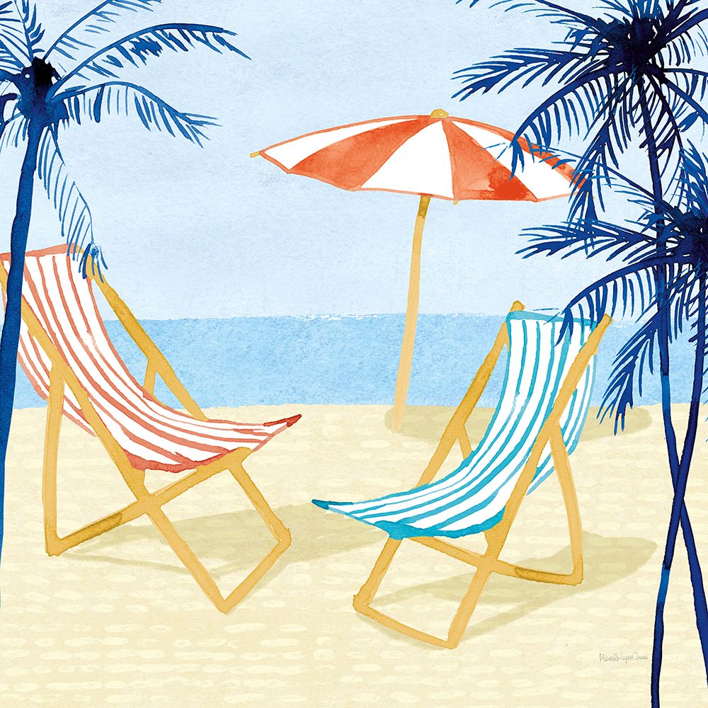 Laguna Lounging I art print by Mercedes Lopez Charro for $57.95 CAD