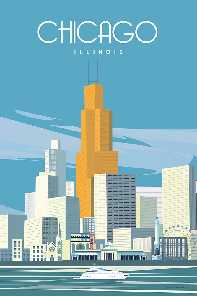 Chicago from Lake Michigan art print by Omar Escalante for $57.95 CAD