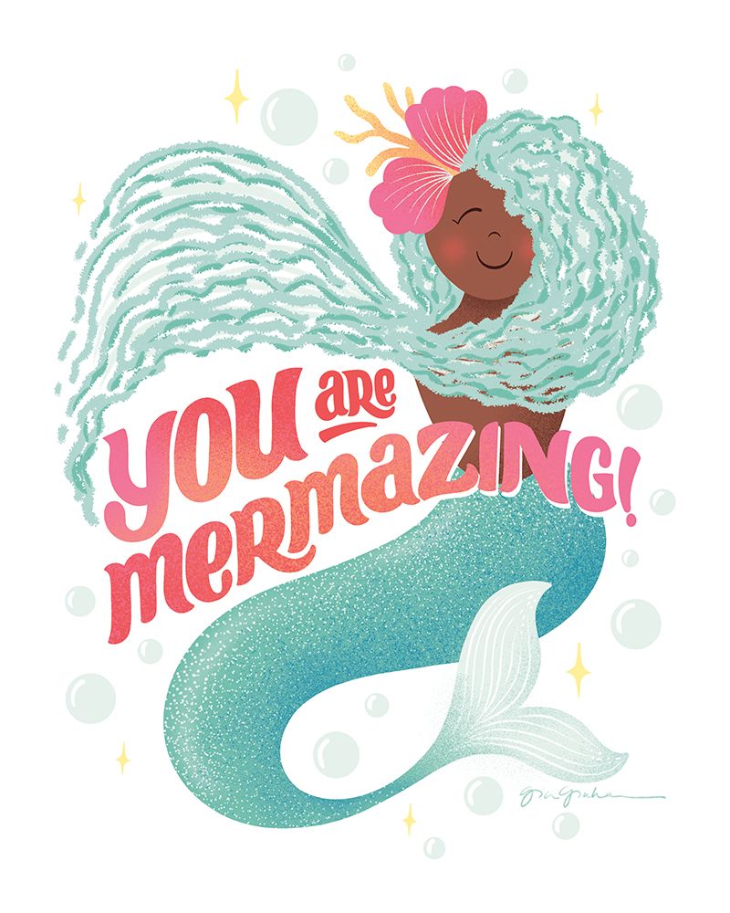 Mermazing I art print by Gia Graham for $57.95 CAD
