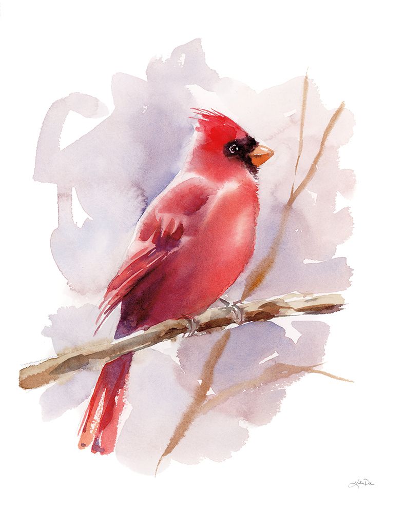 Winter Cardinal art print by Katrina Pete for $57.95 CAD