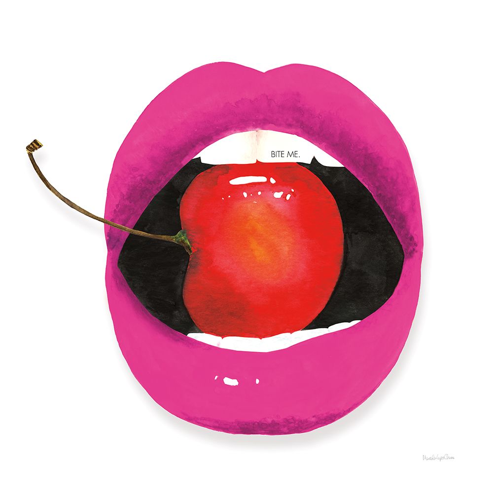 Pink Lips art print by Mercedes Lopez Charro for $57.95 CAD