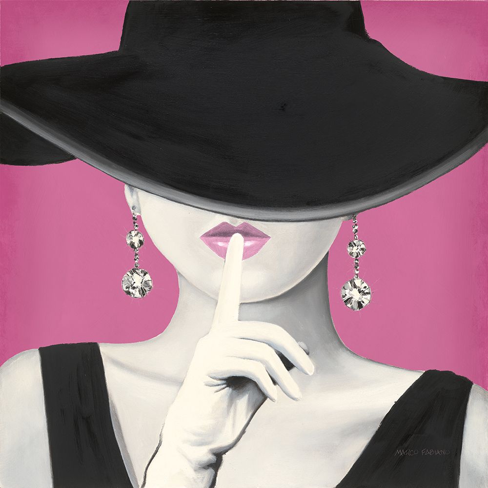 Haute Chapeau I PInk art print by Marco Fabiano for $57.95 CAD