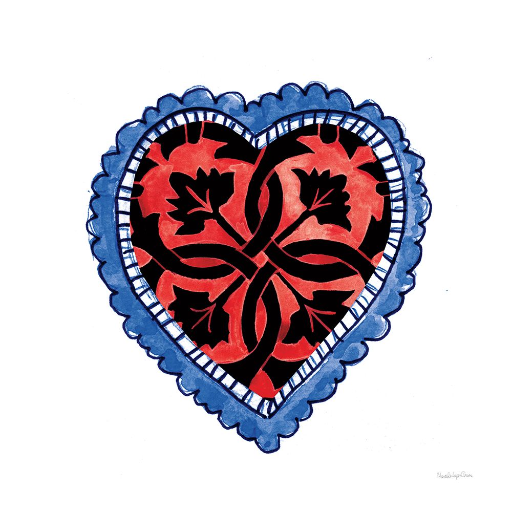 Sacred Heart IV art print by Mercedes Lopez Charro for $57.95 CAD