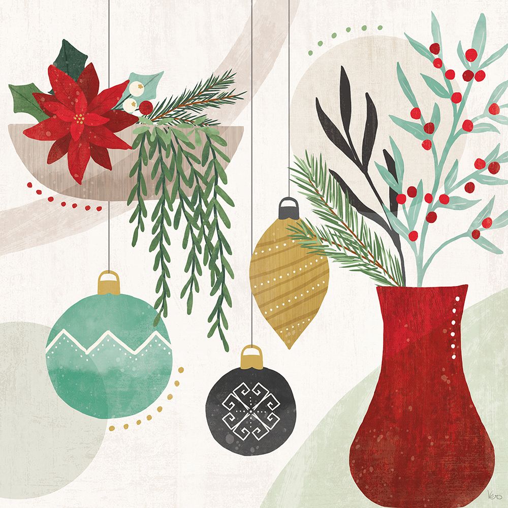 Deco Holiday III art print by Veronique Charron for $57.95 CAD