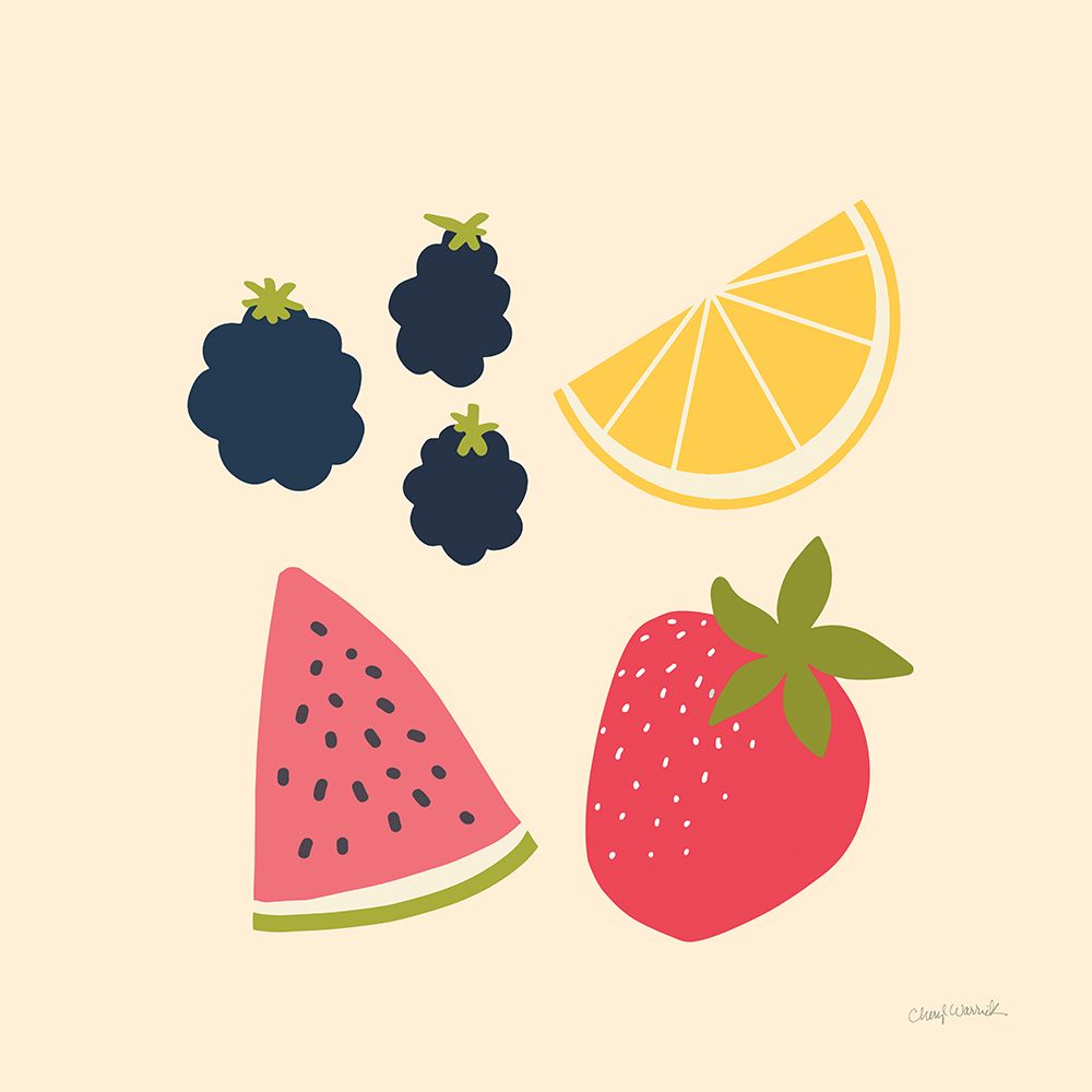 Summer Fruits I art print by Cheryl Warrick for $57.95 CAD