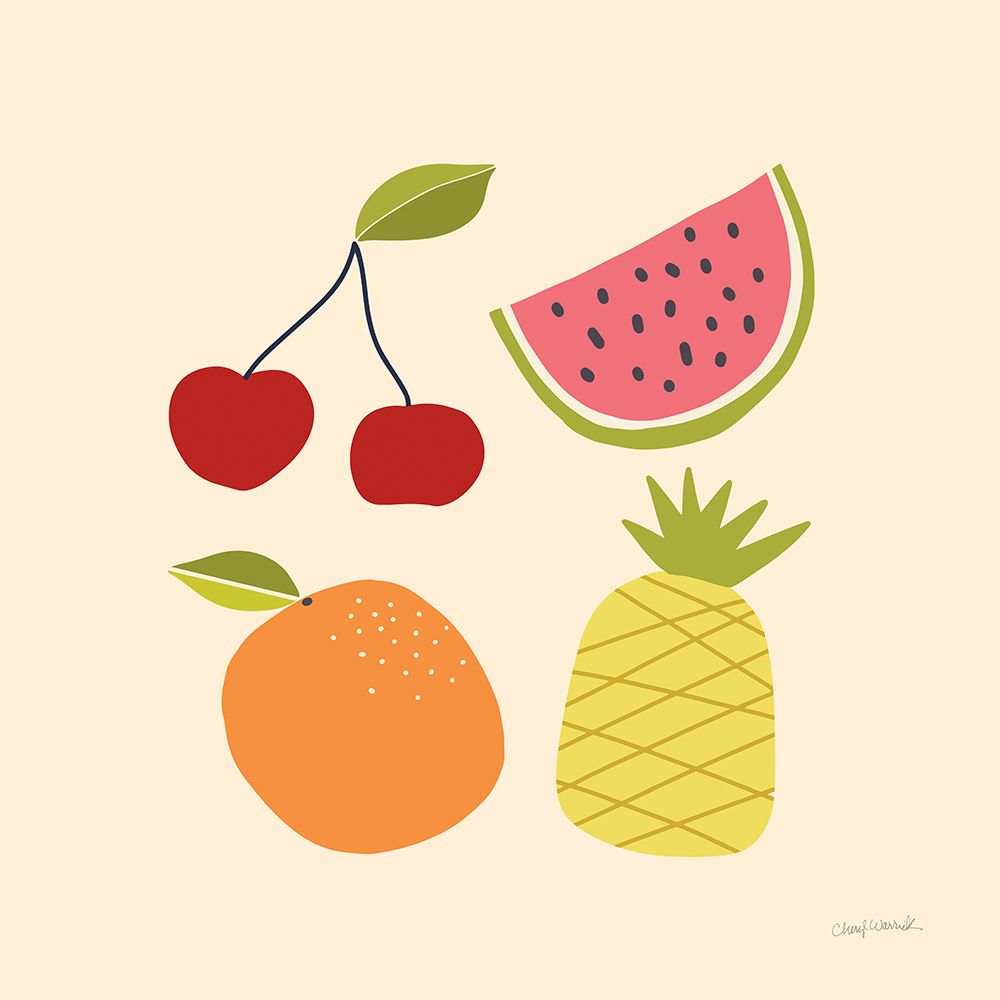 Summer Fruits II art print by Cheryl Warrick for $57.95 CAD
