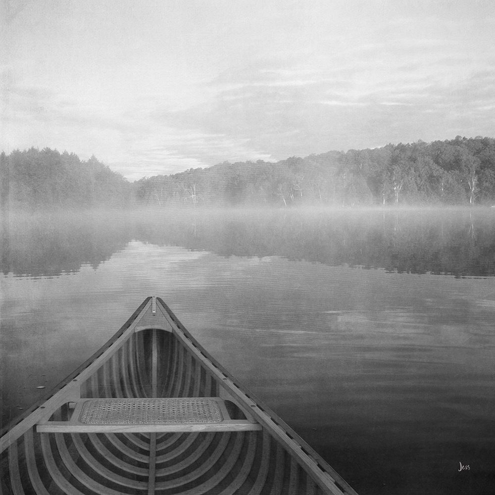 Calm Waters Canoe I BW art print by Jess Aiken for $57.95 CAD