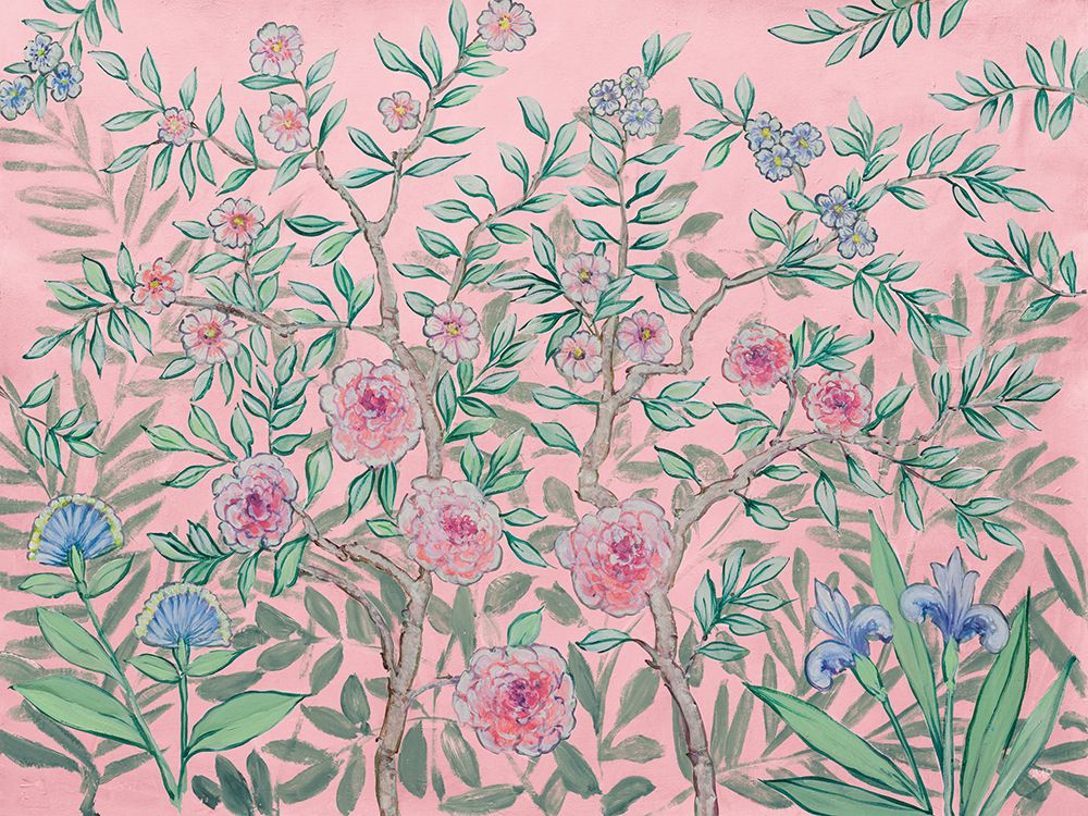 French Garden Pink art print by Julia Purinton for $57.95 CAD
