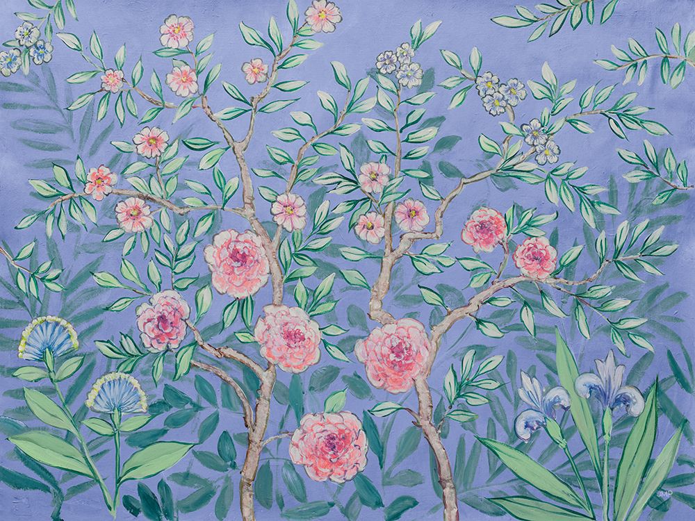 French Garden Purple art print by Julia Purinton for $57.95 CAD