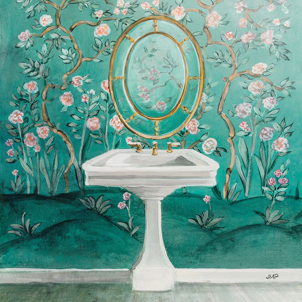 Chinoiserie Bath I Sq art print by Julia Purinton for $57.95 CAD