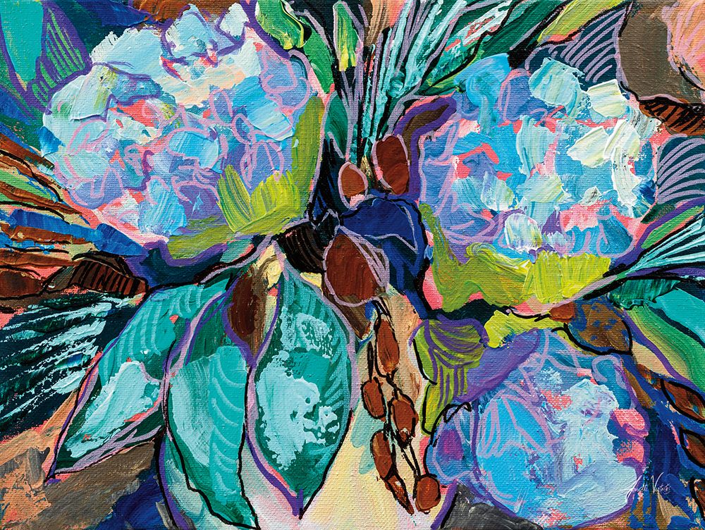 Hydrangea Harmony art print by Jeanette Vertentes for $57.95 CAD