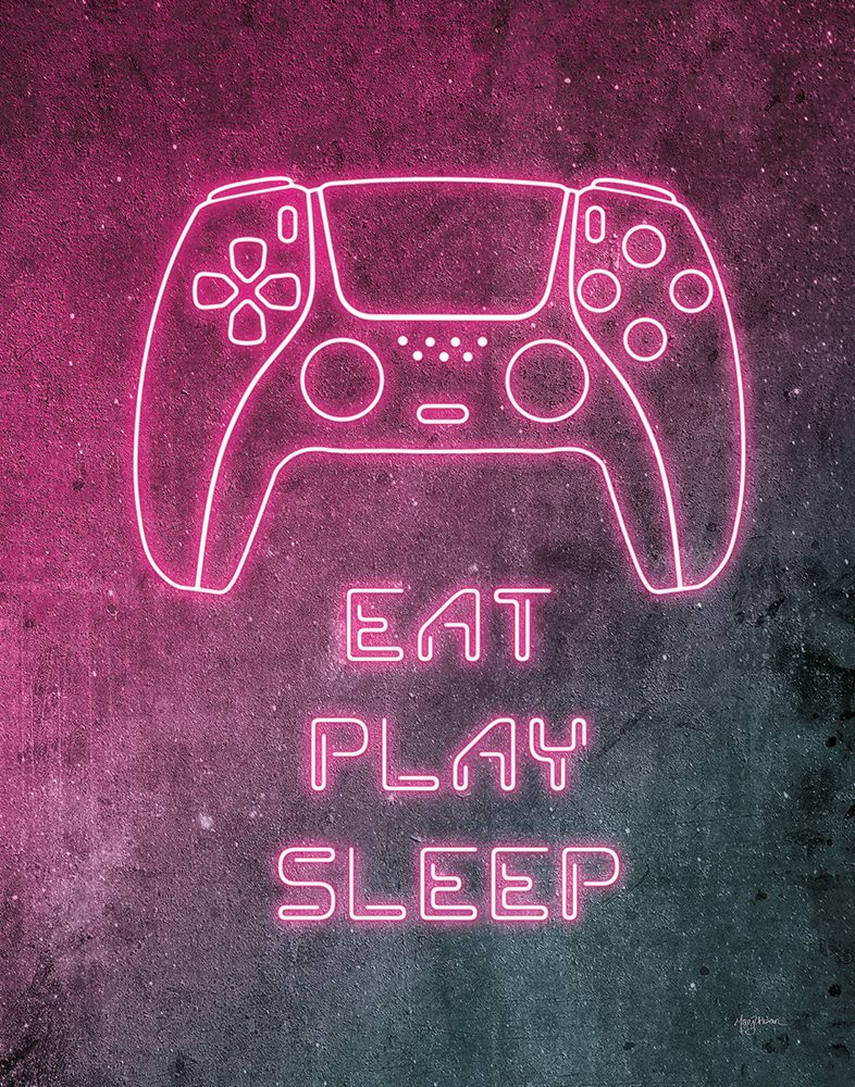 Neon Gamer I art print by Mary Urban for $57.95 CAD