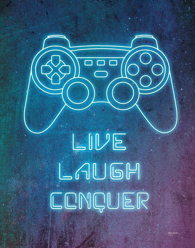 Neon Gamer II art print by Mary Urban for $57.95 CAD