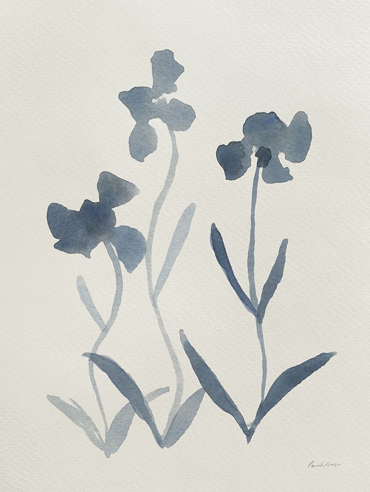 Blue Florals I art print by Pamela Munger for $57.95 CAD