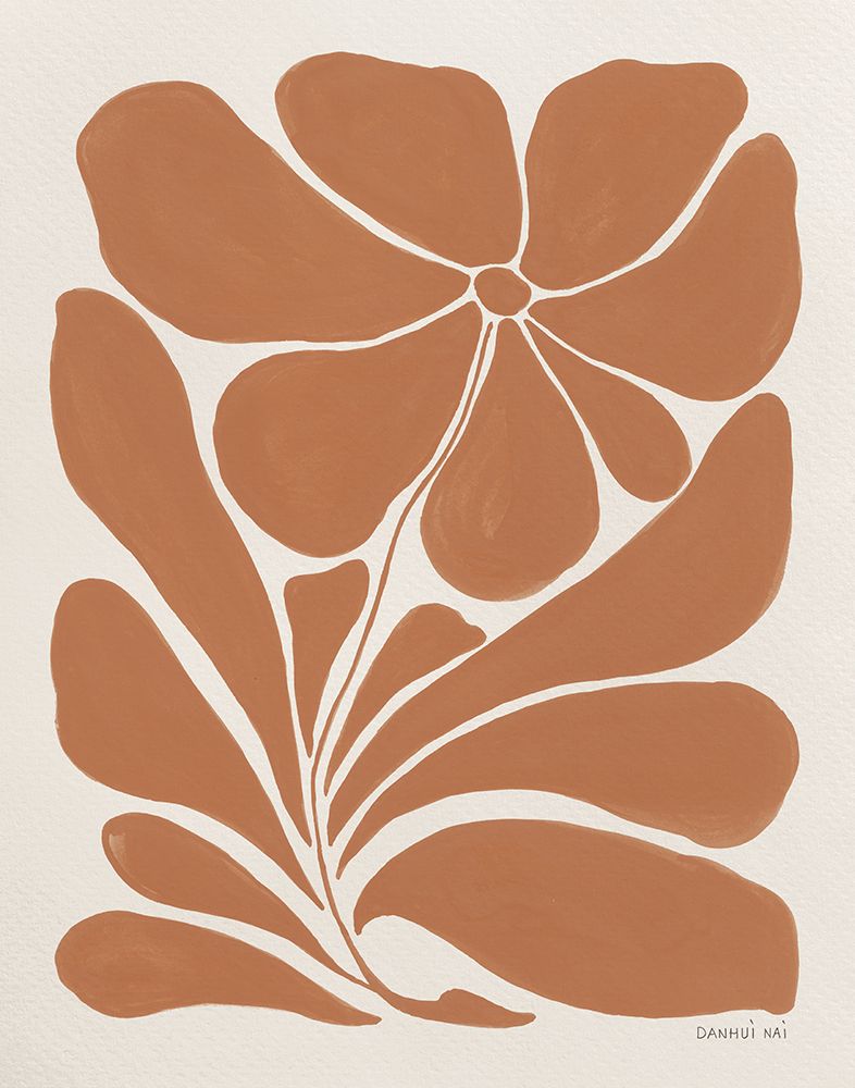 Blooming Joy I Terracotta art print by Danhui Nai for $57.95 CAD