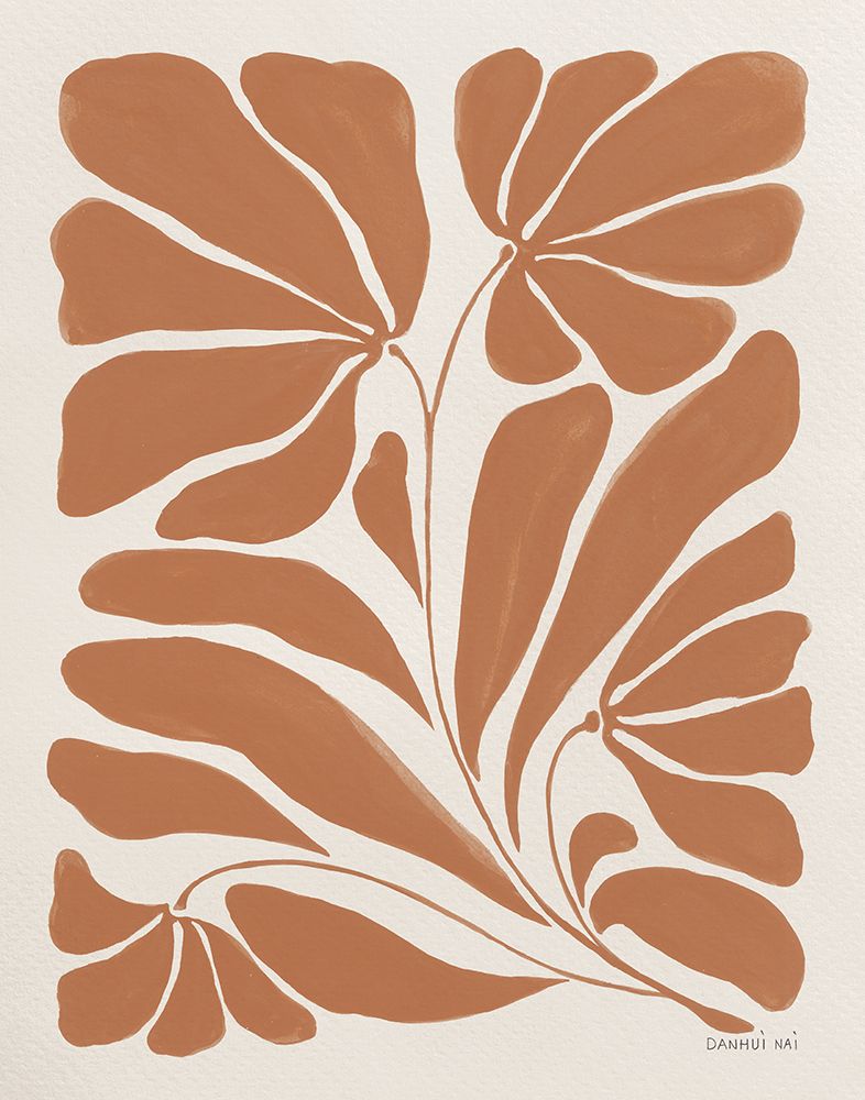 Blooming Joy II Terracotta art print by Danhui Nai for $57.95 CAD