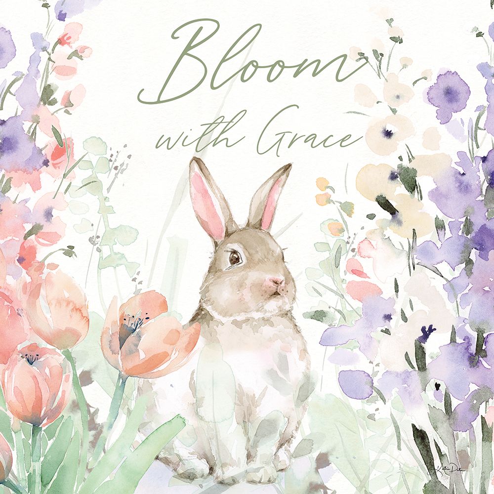 Blooming Bunnies III art print by Katrina Pete for $57.95 CAD