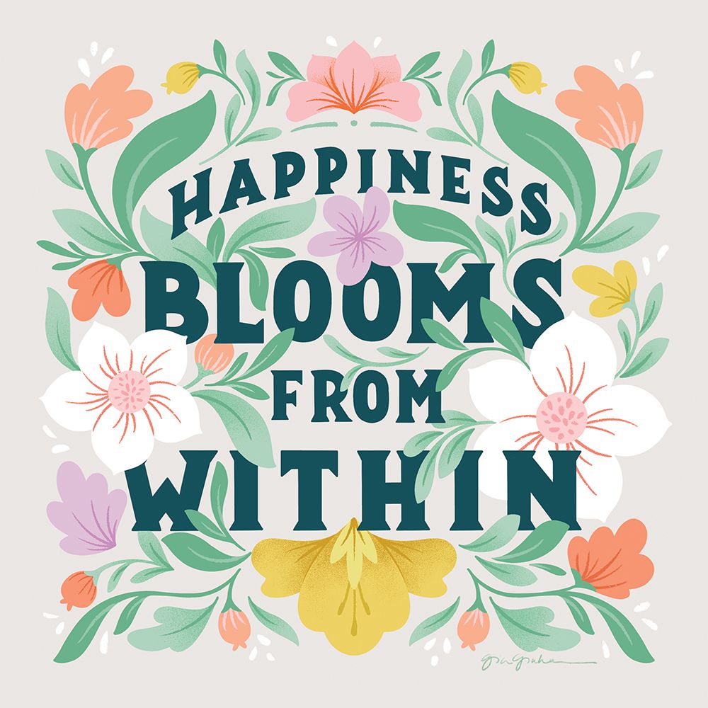 Happiness Blooms II art print by Gia Graham for $57.95 CAD