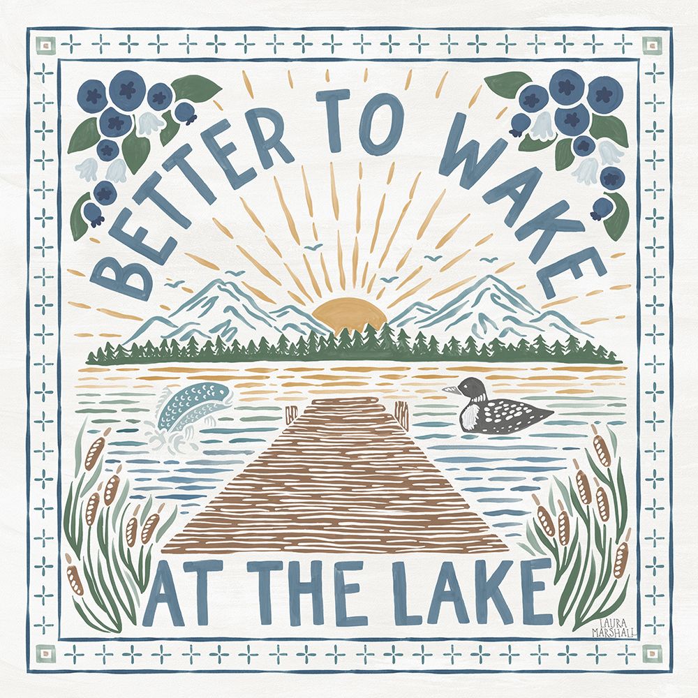 Lakeside Days II art print by Laura Marshall for $57.95 CAD