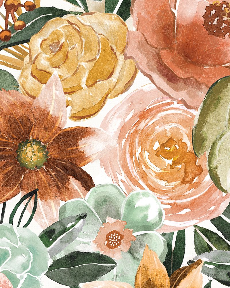 Mixed Floral Chic I art print by Dina June for $57.95 CAD