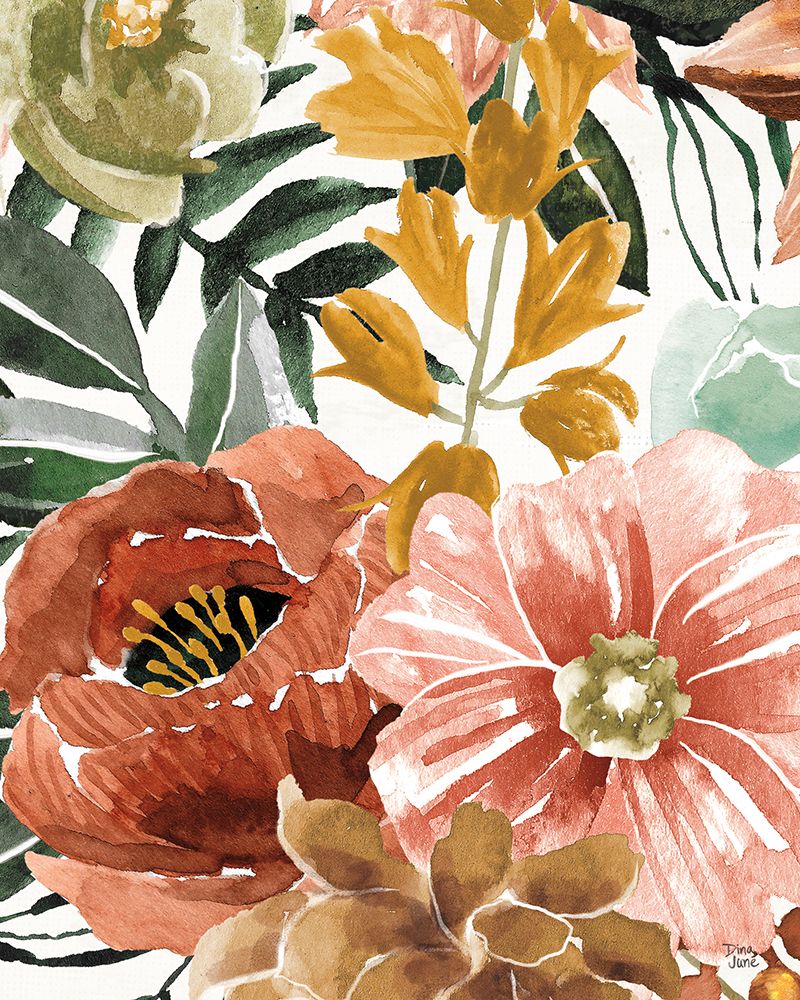 Mixed Floral Chic II art print by Dina June for $57.95 CAD