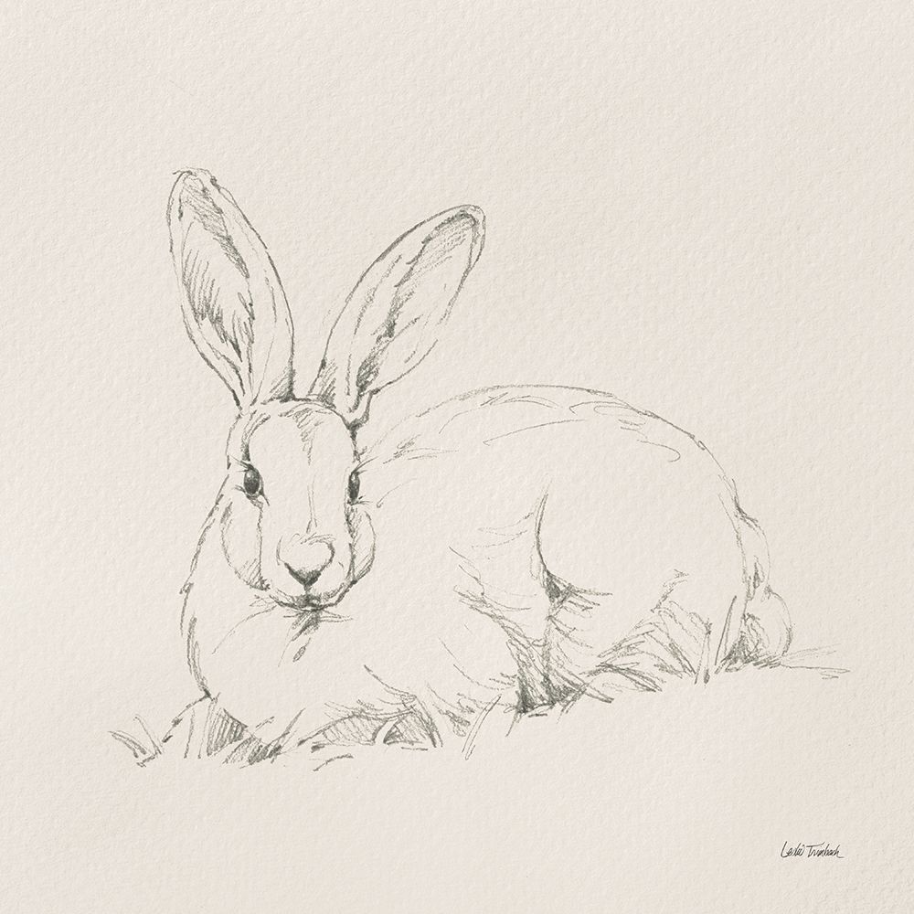 Graceful Rabbit II art print by Leslie Trimbach for $57.95 CAD
