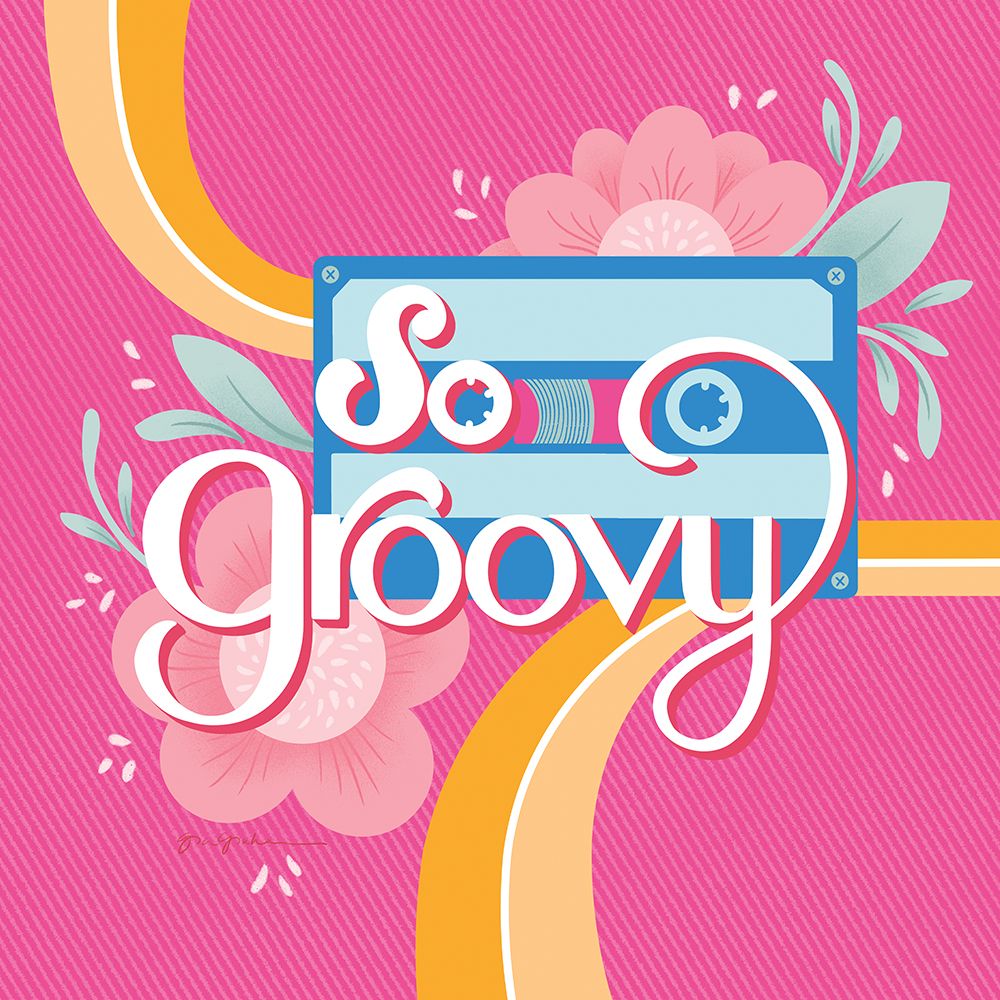 So Groovy I Pink art print by Gia Graham for $57.95 CAD