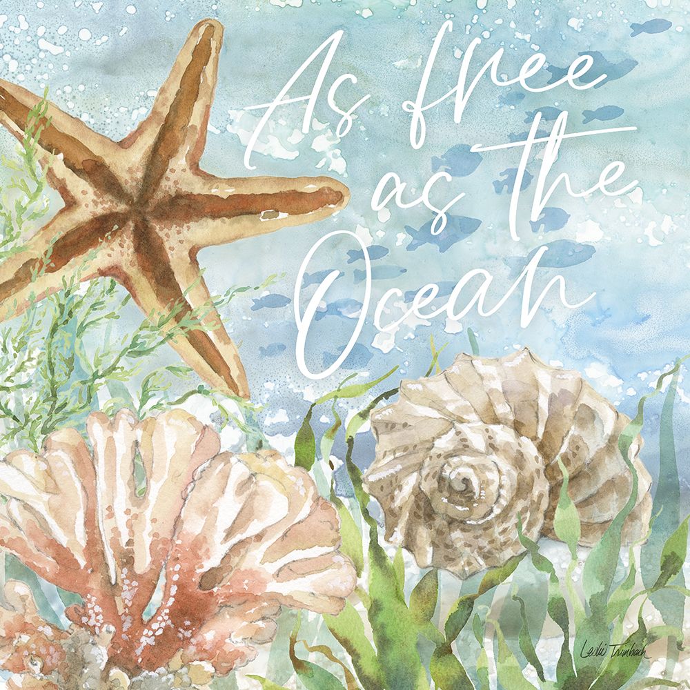 Under Sea Life VI art print by Leslie Trimbach for $57.95 CAD