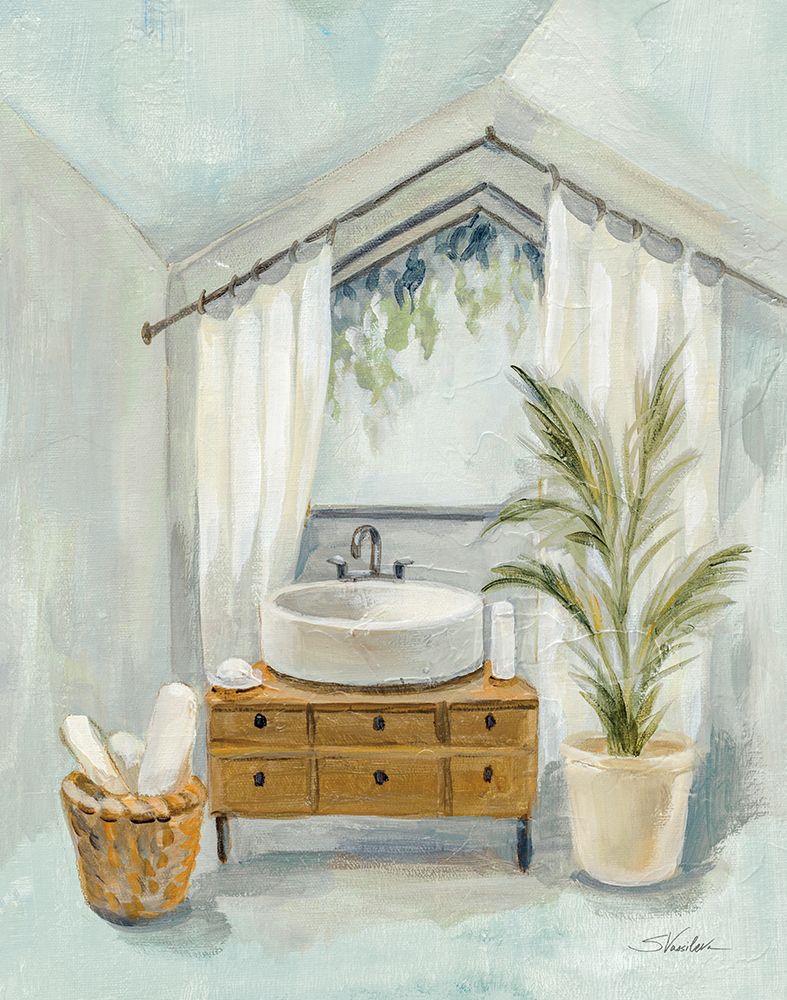 Bathroom in the Attic II art print by Silvia Vassileva for $57.95 CAD