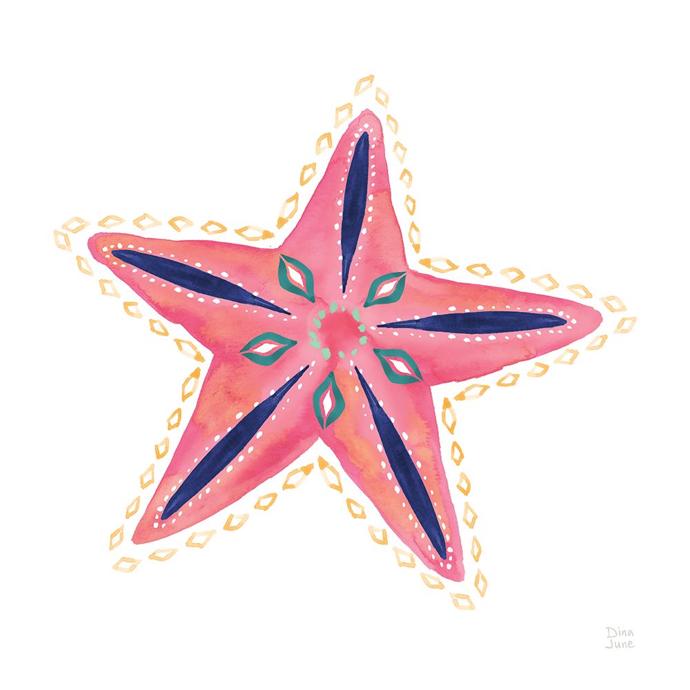 Along the Coast Starfish II art print by Dina June for $57.95 CAD