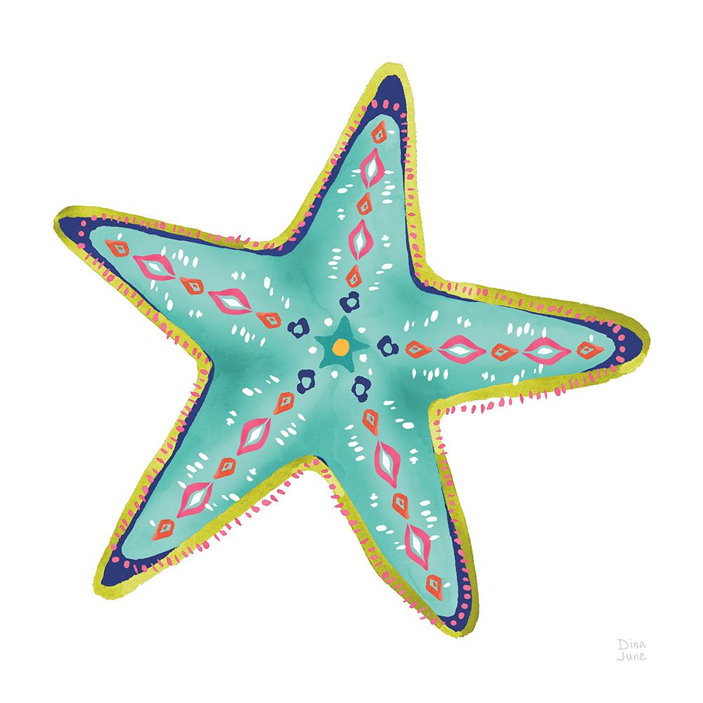 Along the Coast Starfish IV art print by Dina June for $57.95 CAD