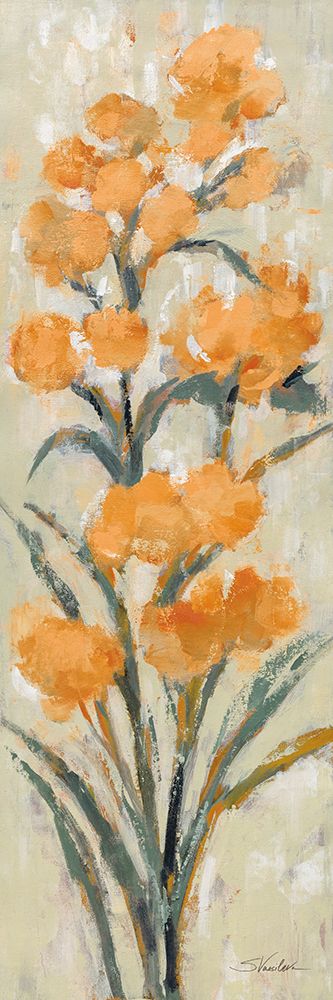 Tall Tangerine Flowers I art print by Silvia Vassileva for $57.95 CAD