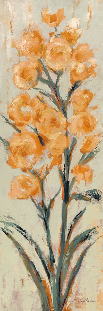 Tall Tangerine Flowers II art print by Silvia Vassileva for $57.95 CAD