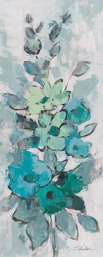 Loose Bouquet of Flowers I Blue Gray art print by Silvia Vassileva for $57.95 CAD
