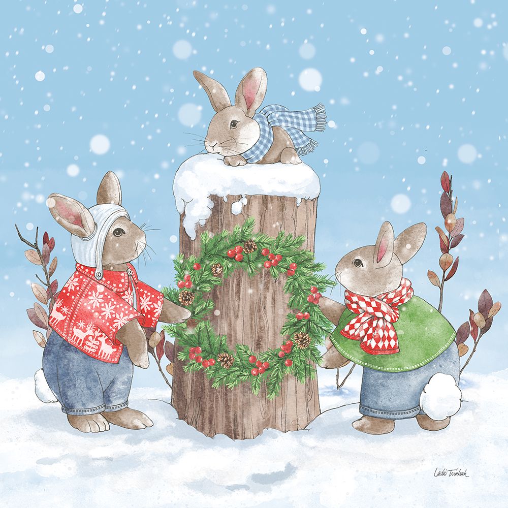 Festive Friends II art print by Leslie Trimbach for $57.95 CAD