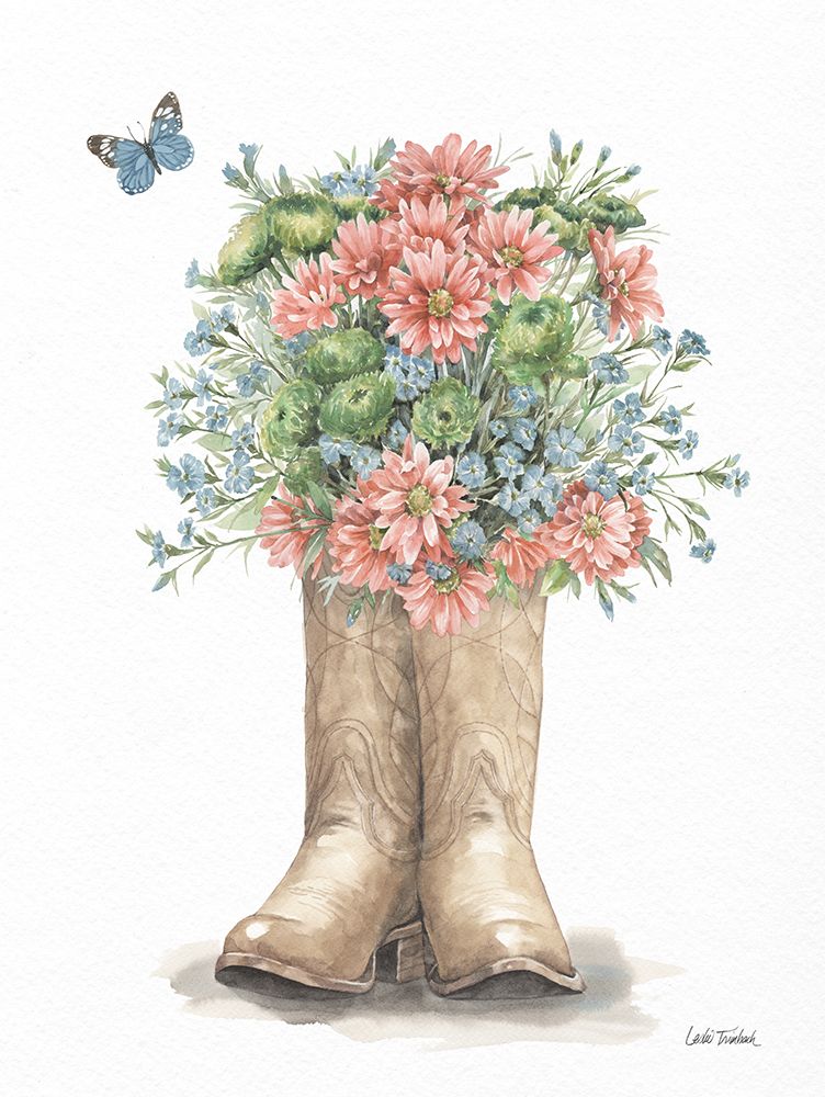 Wildflower Western II art print by Leslie Trimbach for $57.95 CAD