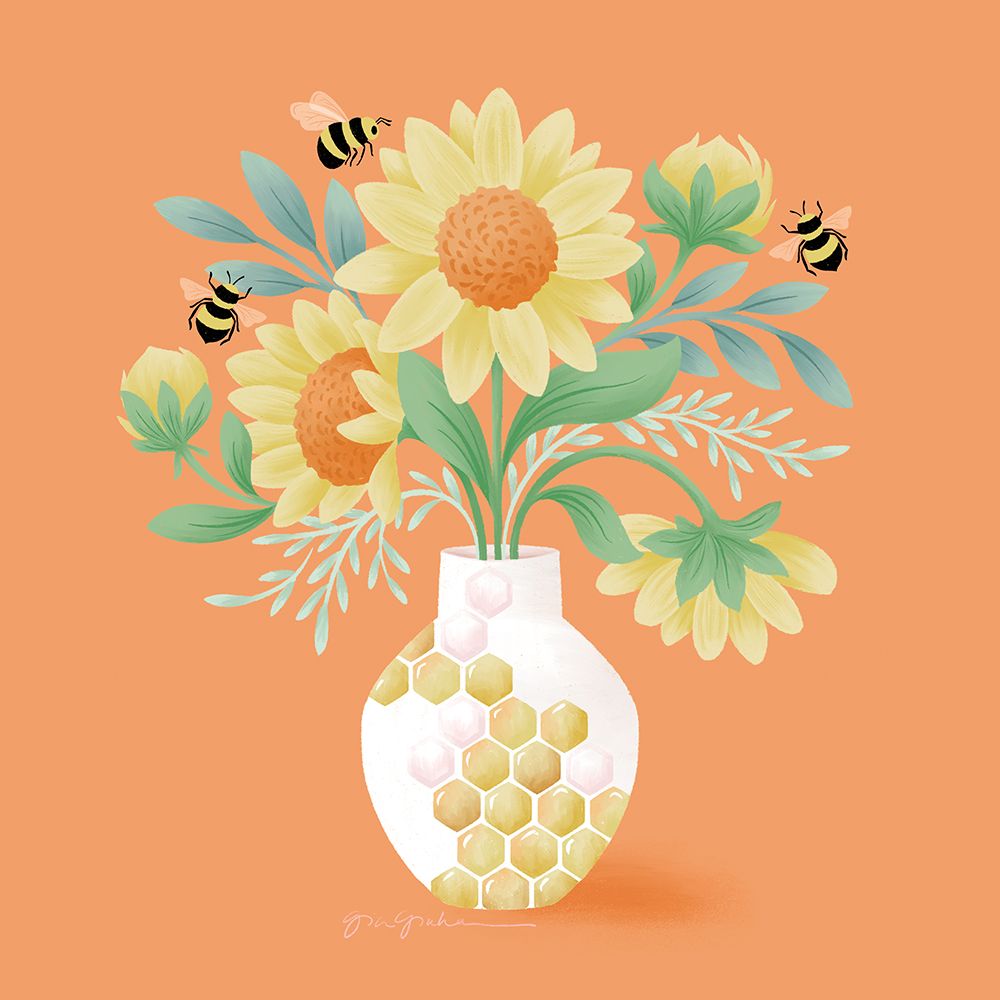 Sunflower Bouquet art print by Gia Graham for $57.95 CAD
