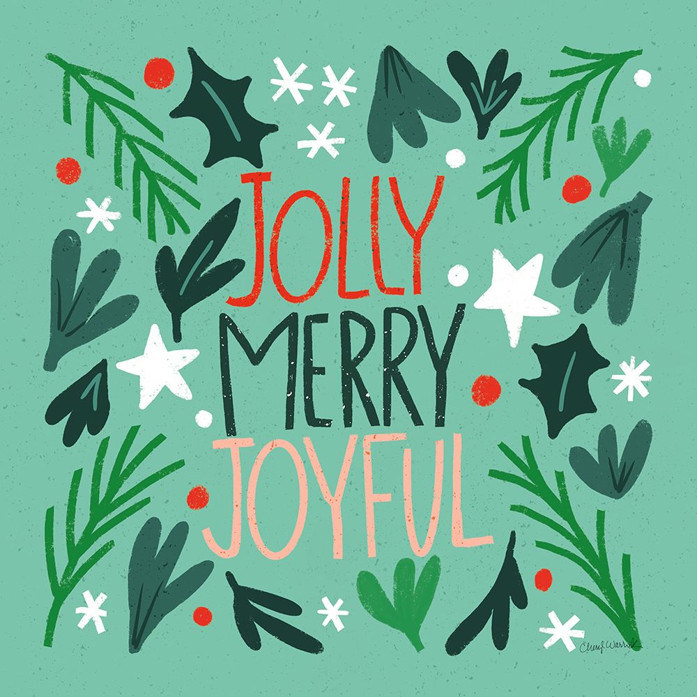 Joyful Holiday I art print by Cheryl Warrick for $57.95 CAD