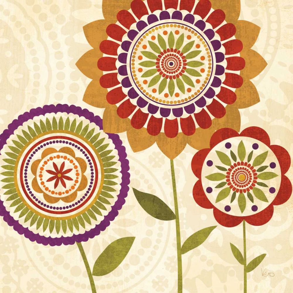 Fall Flowers II art print by Veronique Charron for $57.95 CAD