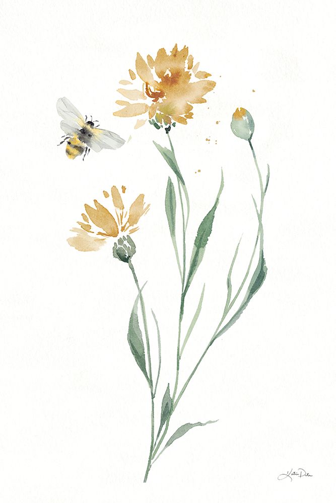 Wild for Honeybloom Wildflowers III art print by Katrina Pete for $57.95 CAD