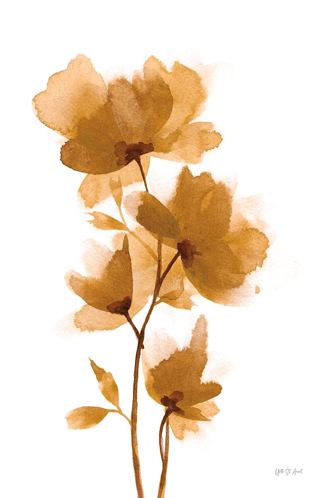 Golden Blooms I art print by Yvette St. Amant for $57.95 CAD