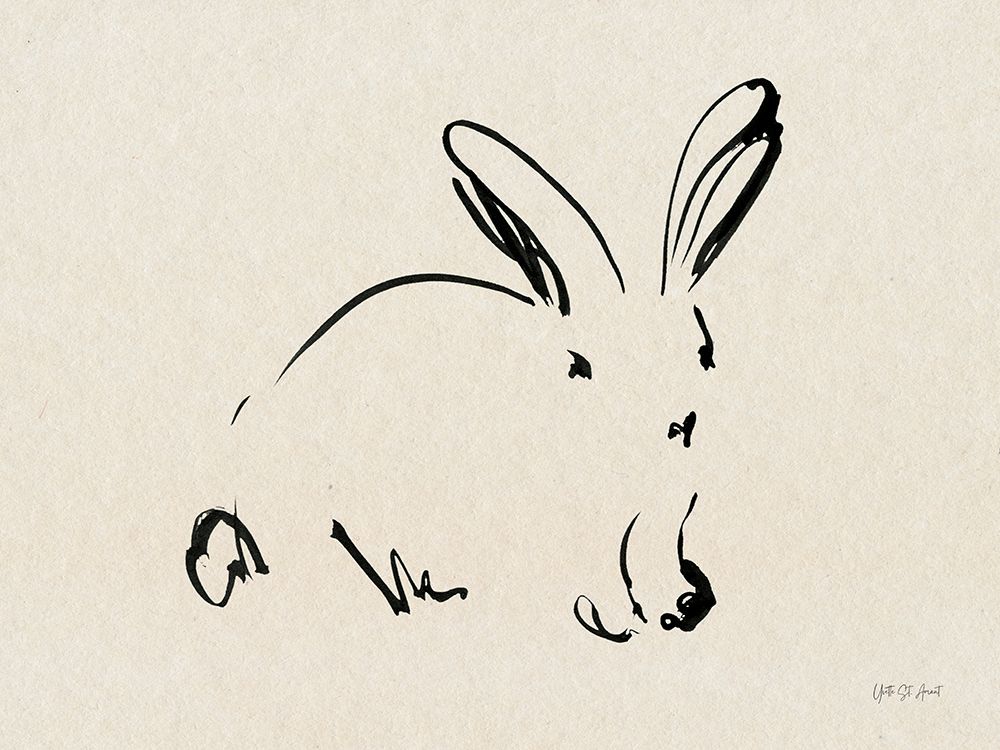 Illustrative Bunny I art print by Yvette St. Amant for $57.95 CAD
