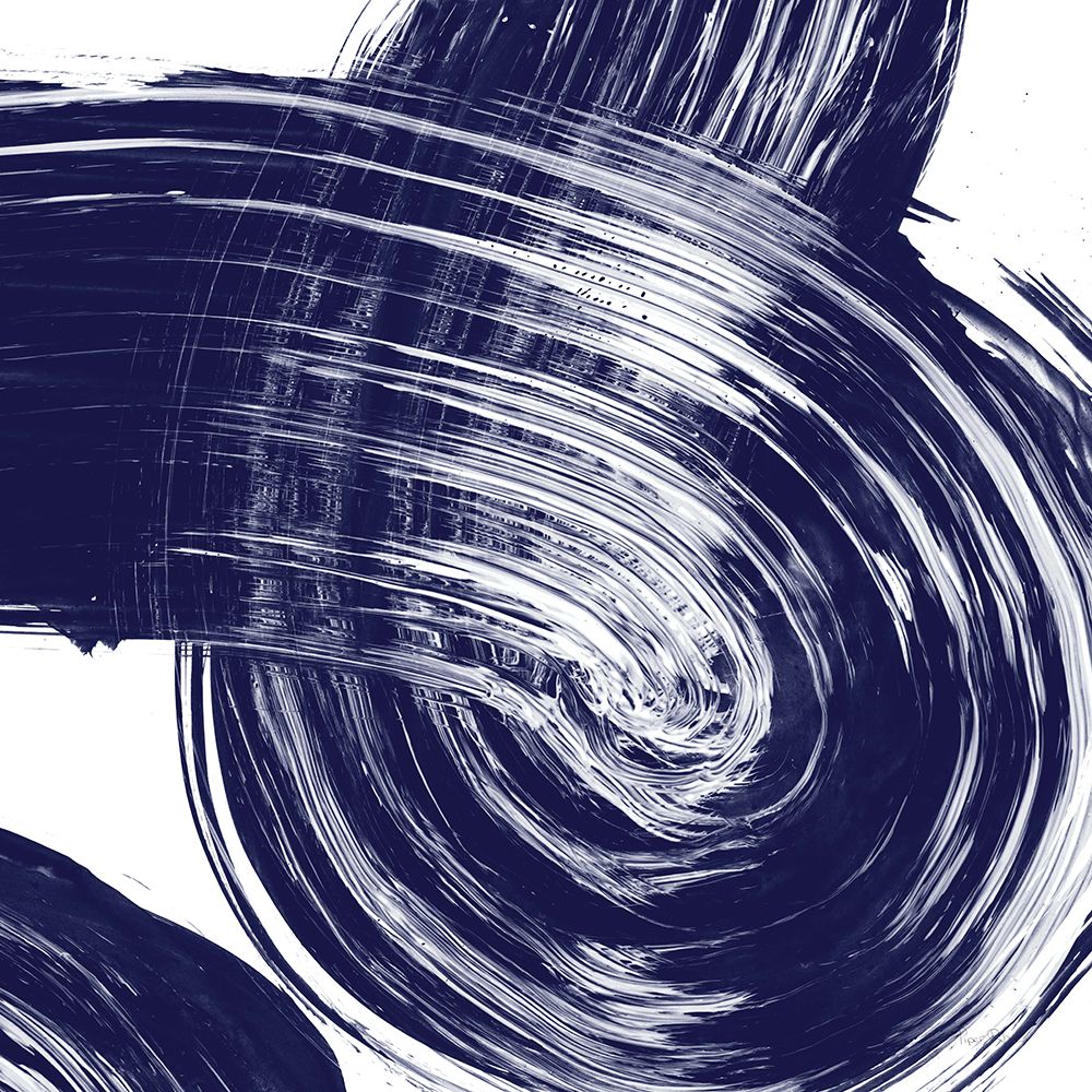 Swirl IV Navy art print by Piper Rhue for $57.95 CAD