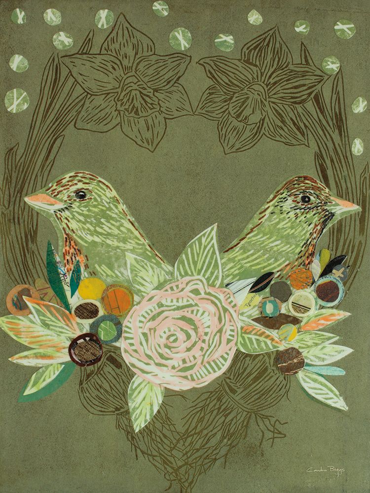 Lovebirds art print by Candra Boggs for $57.95 CAD