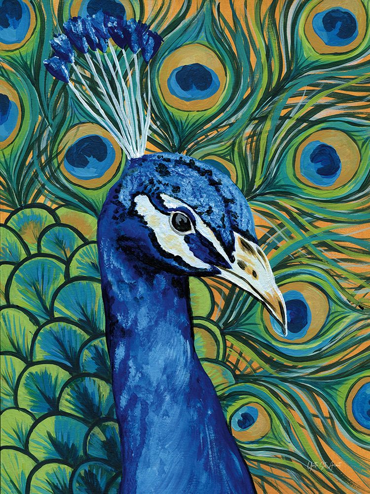 Peacock Profile art print by Yvette St. Amant for $57.95 CAD