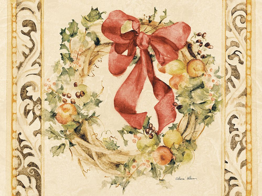 Holiday Wreath art print by Cheri Blum for $57.95 CAD