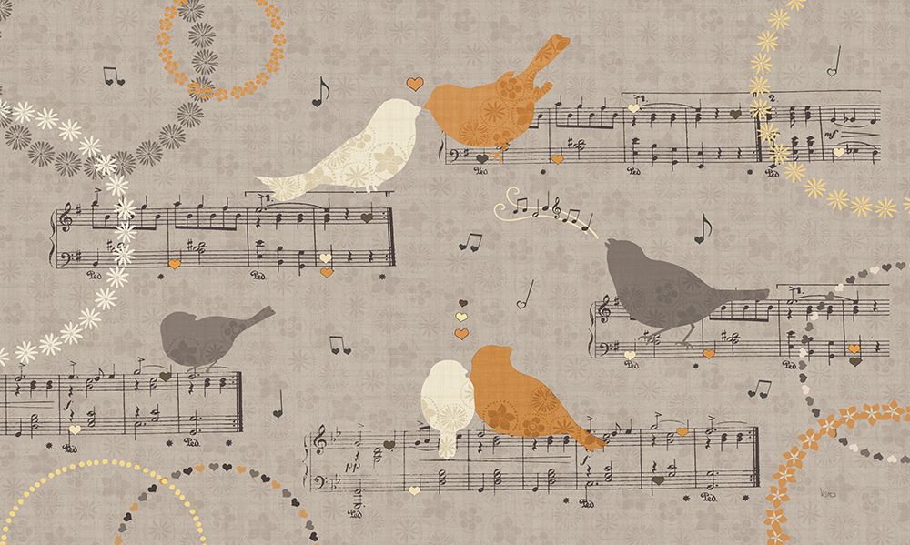 Song Birds III Yellow art print by Veronique Charron for $57.95 CAD