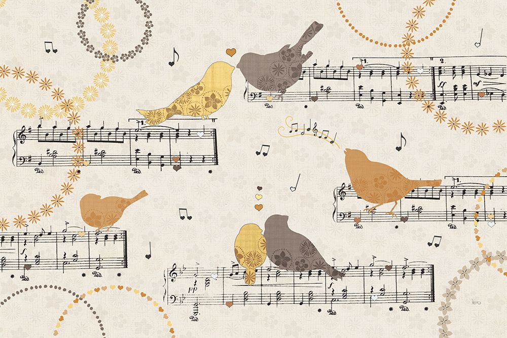 Song Birds IV Yellow art print by Veronique Charron for $57.95 CAD