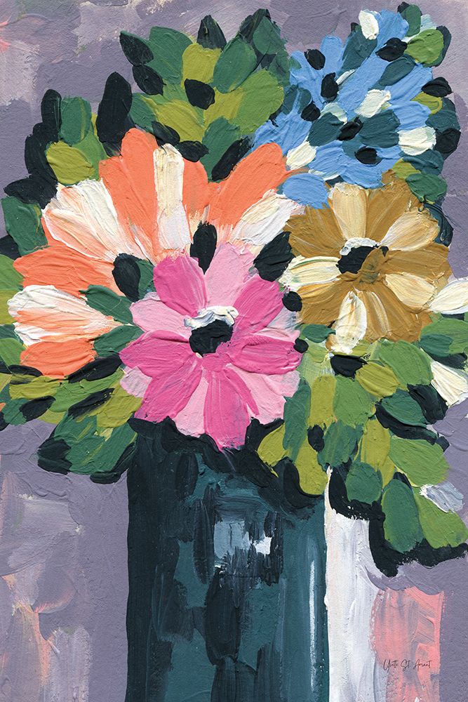 Painterly Florals in Vase I art print by Yvette St. Amant for $57.95 CAD
